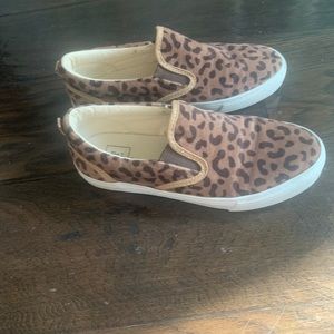 Gap Girls Leopard Slipon Sneaker Size 3